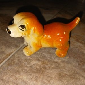 Vintage Dog Puppy Small Ceramic Figure